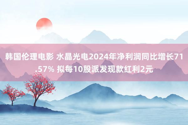 韩国伦理电影 水晶光电2024年净利润同比增长71.57% 拟每10股派发现款红利2元